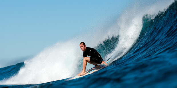 Musiker und Surfer: Dirigent Richard Tognetti am Ningaloo Reef an der Westküste Australiens