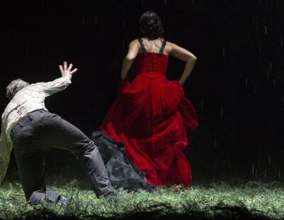 Günter Papendell (Jewgeni Onegin), Asmik Grigorian (Tatjana)