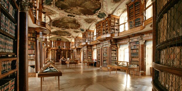 Wie geschaffen für Alte Musik: Barocksaal der Stiftsbibliothek