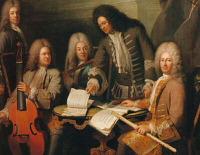 Zusammenkunft von Musikern, Gemälde von André Bouys