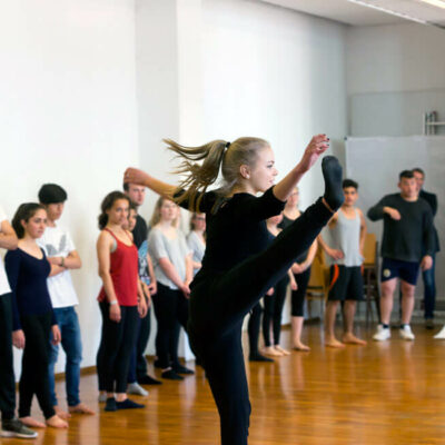 Proben zur Choreografie von "Sketches"