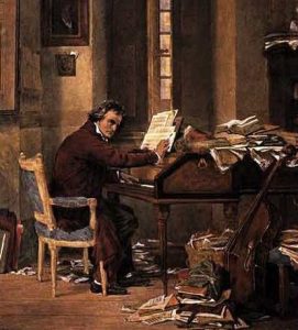 Ludwig van Beethoven, komponierend