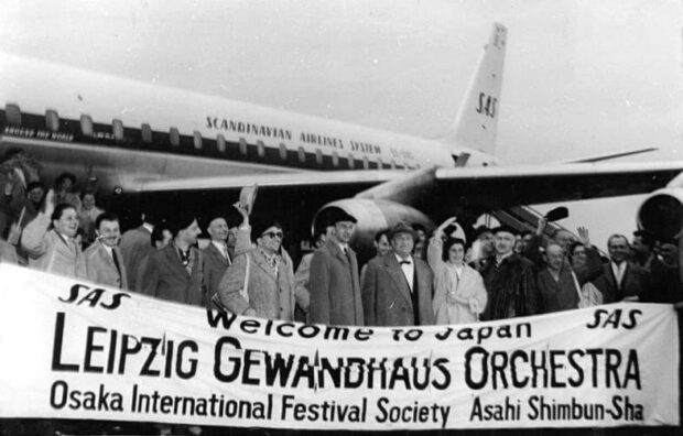 Gewandhausorchester. Konzerttournee, Ankunft in Japan, 1961