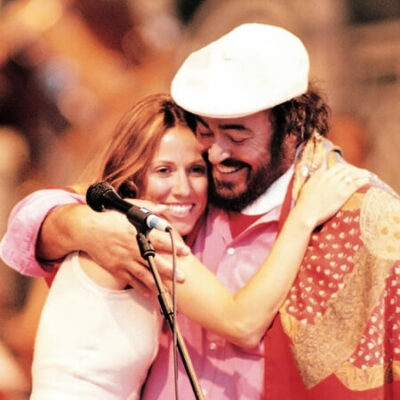 Luciano Pavarotti und Sheryl Crow