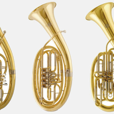 Wagnertuben in F, in B & Doppel-Wagnertuba in F/B, Instrumente der Gebr. Alexander, Rhein. Musikinstrumentenfabrik GmbH