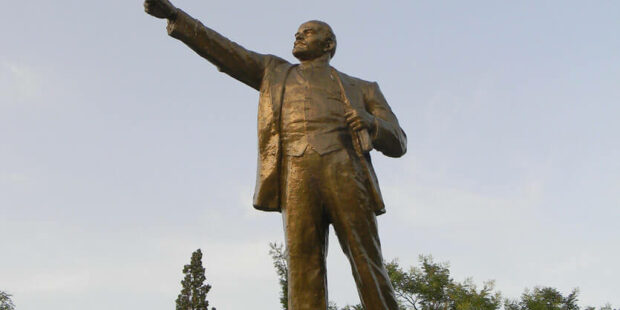 Lenin-Denkmal in der Ukraine
