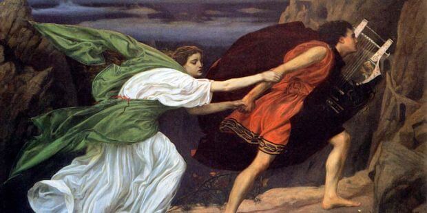 Orpheus und Eurydice. Gemälde von Edward Poynter
