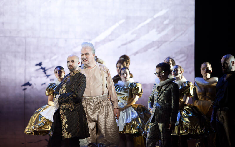 Szenenbild aus "L'Incoronazione di Poppea"