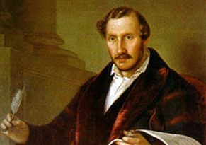 Gaetano Donizetti. Gemälde von Giuseppe Rillosi