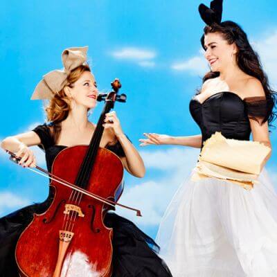 Sol Gabetta (l.) und Cecilia Bartoli (r.)