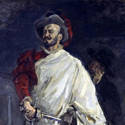 Der Sänger Francisco d'Andrade als Don Giovanni. Ölgemälde von Max Slevogt, 1912