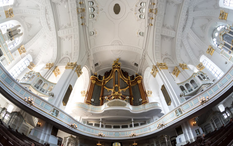 Die Große Orgel der Hauptkirche St. Michaelis in Hamburg
