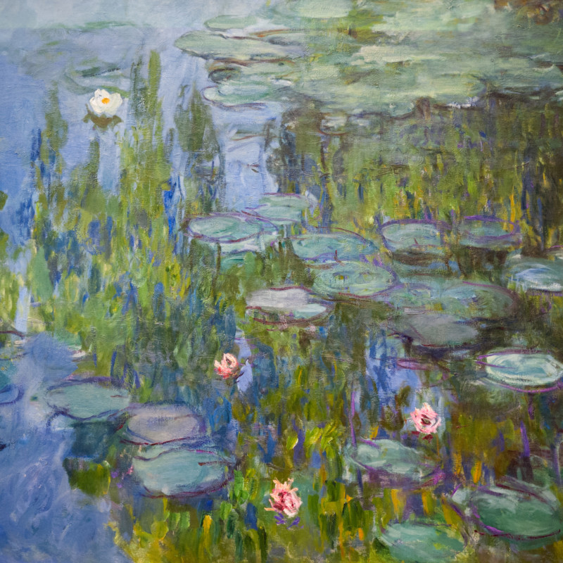 Seerosen (Nymphéas). Gemälde von Claude Monet, 1915