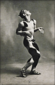 Vaslav Nijinsk als Faun in "Prélude à l'après-midi d'un faune"