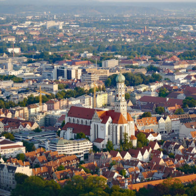 Luftbild von Augsburg