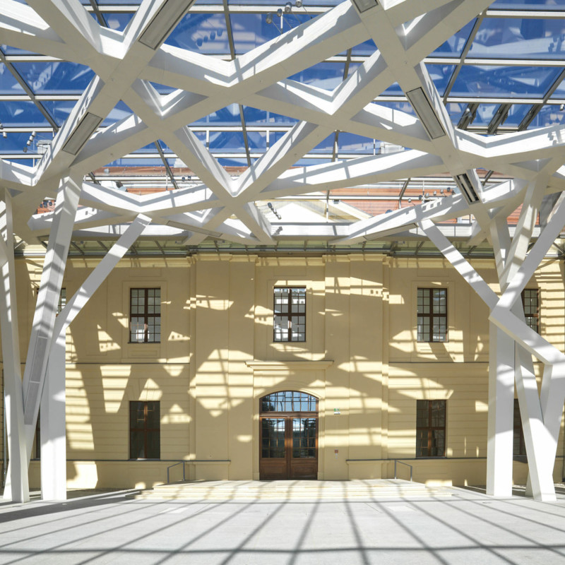 Glashof im Jüdischen Museum Berlin