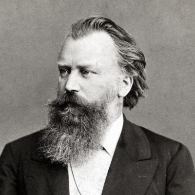 Johannes Brahms, Fotografie von Fritz Luckhardt, 1885