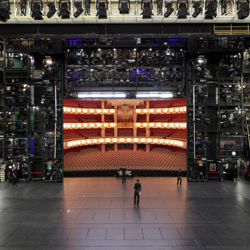 Bühnenraum der Bayerischen Staatsoper