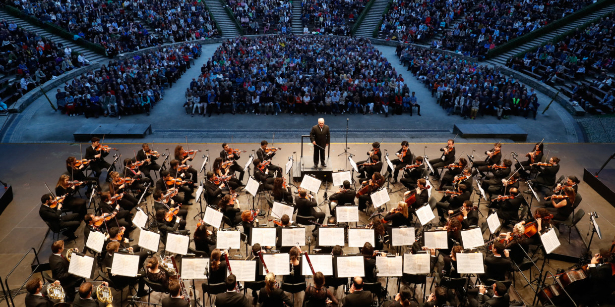 Daniel Barenboim und das West-Eastern Divan Orchestra auf der Waldbühne Berlin