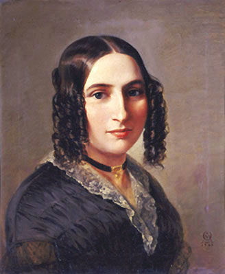 Fanny Hensel, 1842Fanny Hensel. Gemälde von Moritz Daniel Oppenheimer, 1842