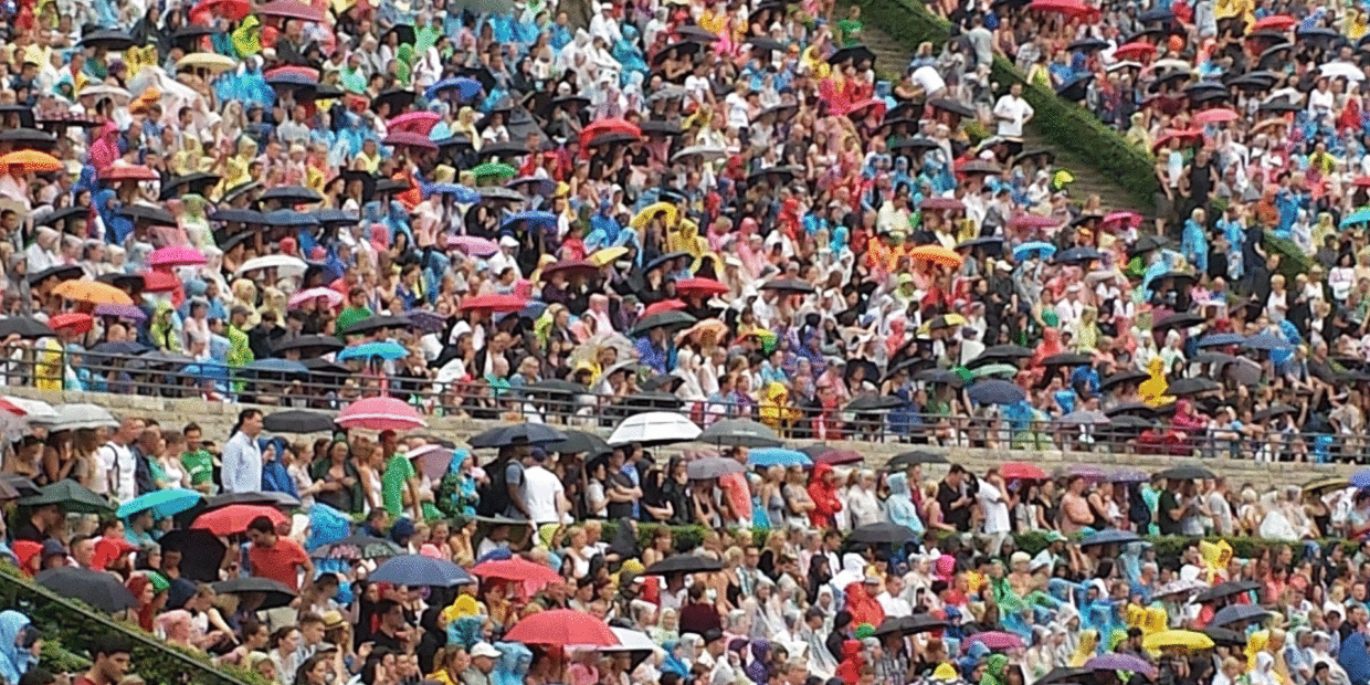 Konzert im Regen