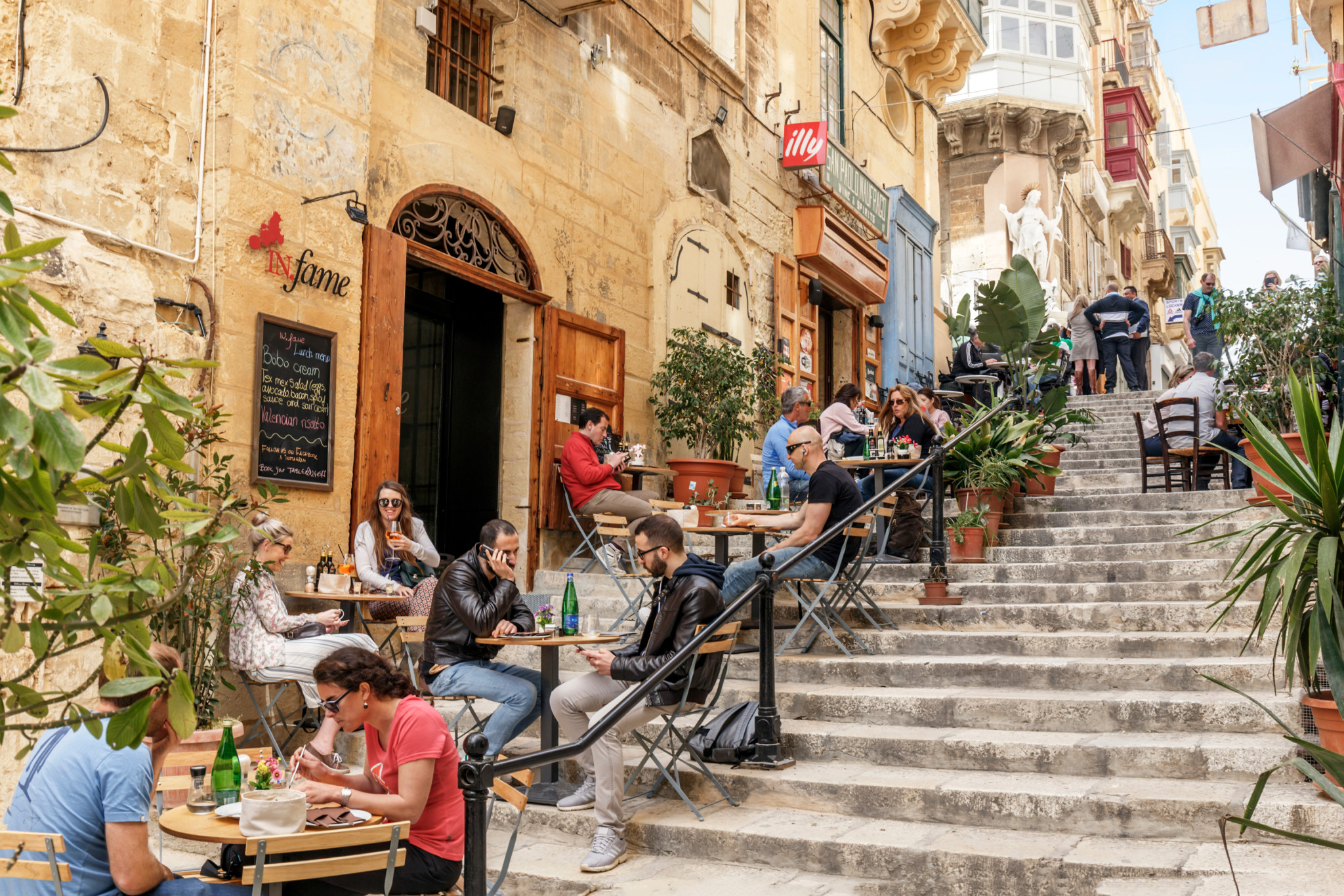 Treppe in Valletta