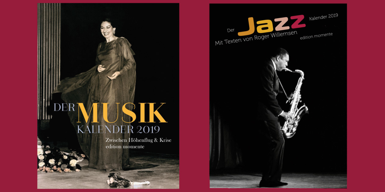 Der Musik-Kalender 2019 & Der Jazz-Kalender 2019 der edition momente