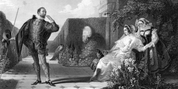 Shakespeares "Was ihr wollt". Stich von Daniel Maclise, 1859