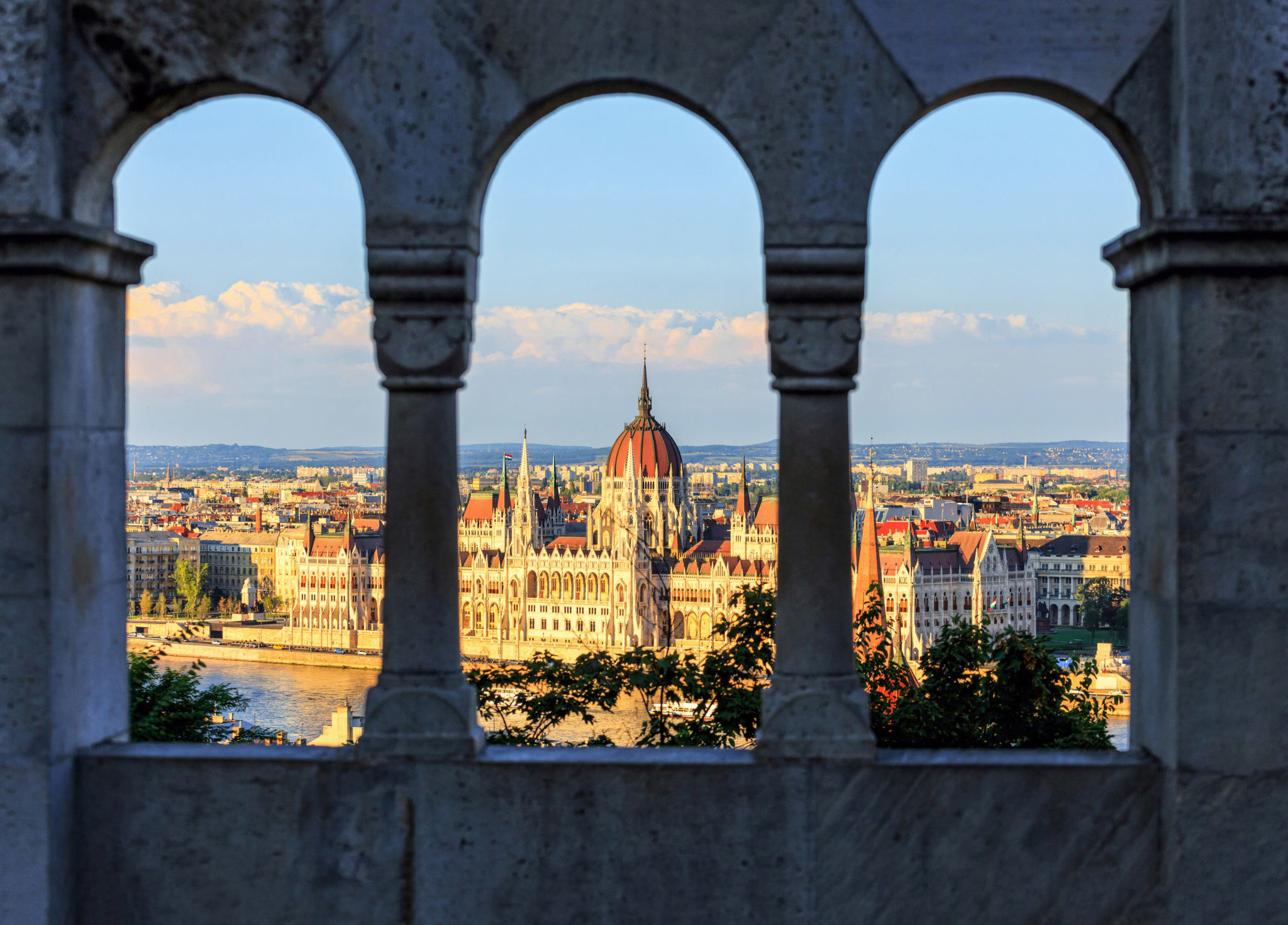 Budapest, Blick auf Stadt und den Regierungssitz