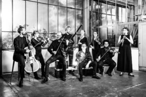 Orchester im Treppenhaus