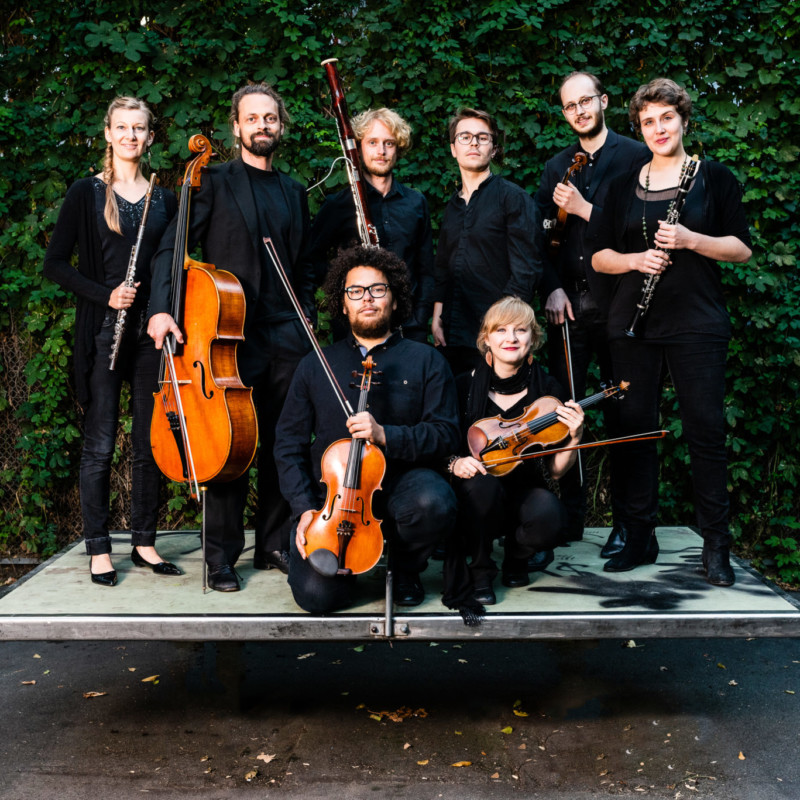 Orchester im Treppenhaus