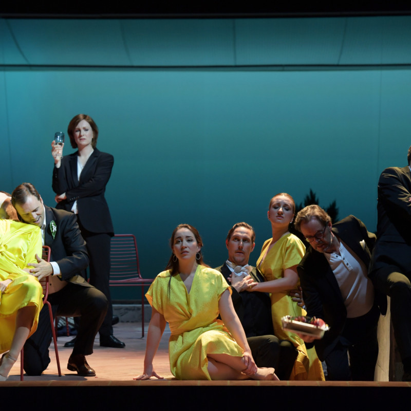 Szene aus „Pénélope“ an der Oper Frankfurt