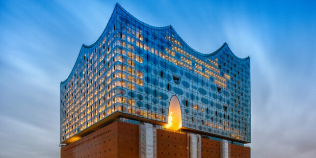Nordostansicht der Elbphilharmonie