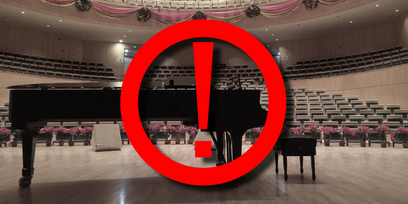 Absagen von Konzerten und Opernaufführungen