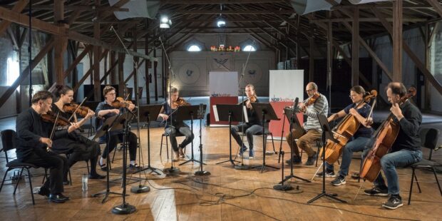 Das Ensemble Concerto Copenhagen bei der Carl Nielsen-WG in Pronsdorf