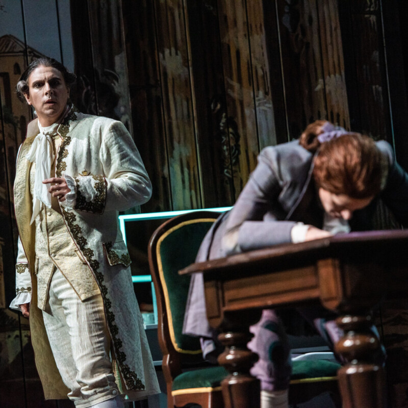 Emanuele D'Aguanno (Titus) und Isabel Stüber Malagamba (Annius)