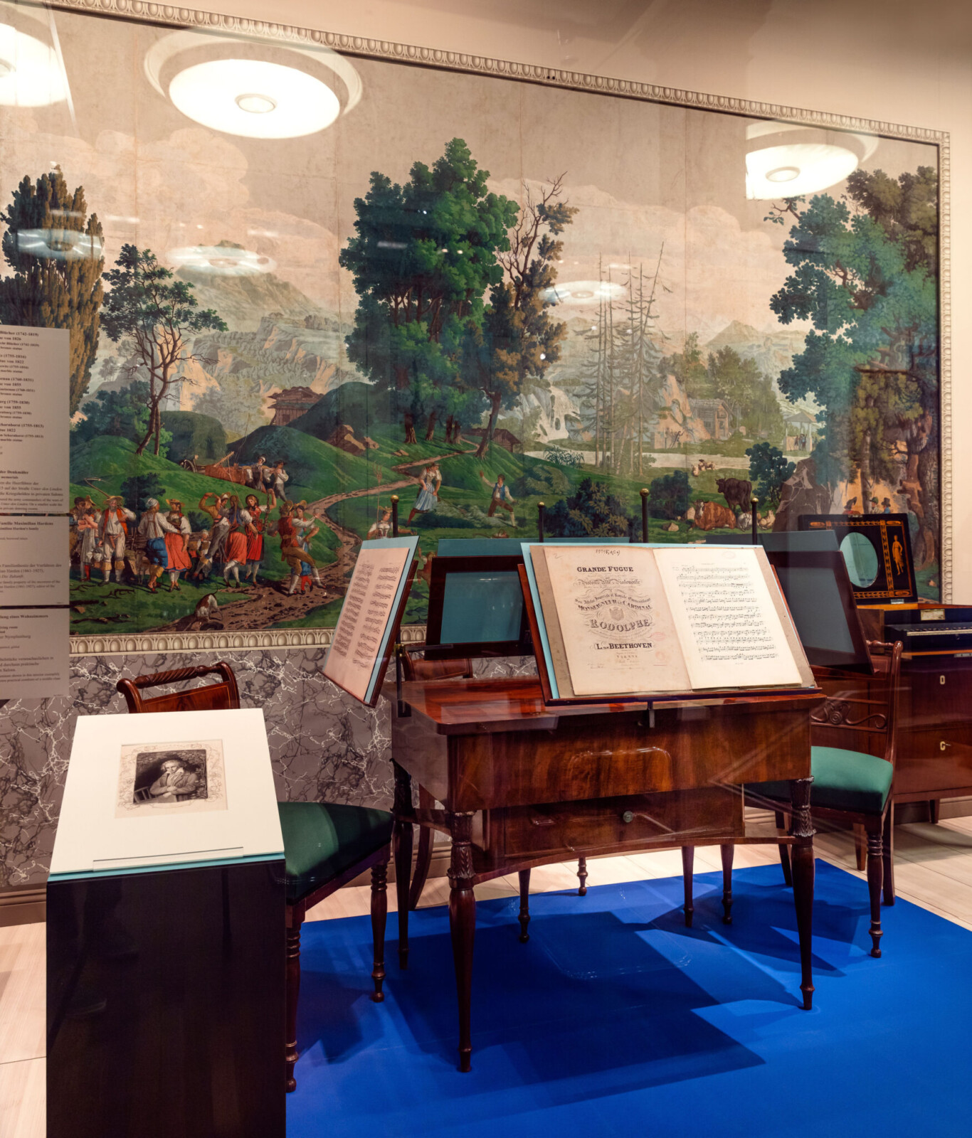 Ausstellungsansicht des Themenpfads „Beethoven | Freiheit“