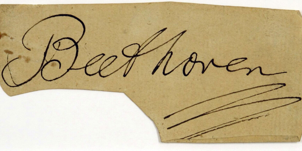 Autogramm Beethovens
