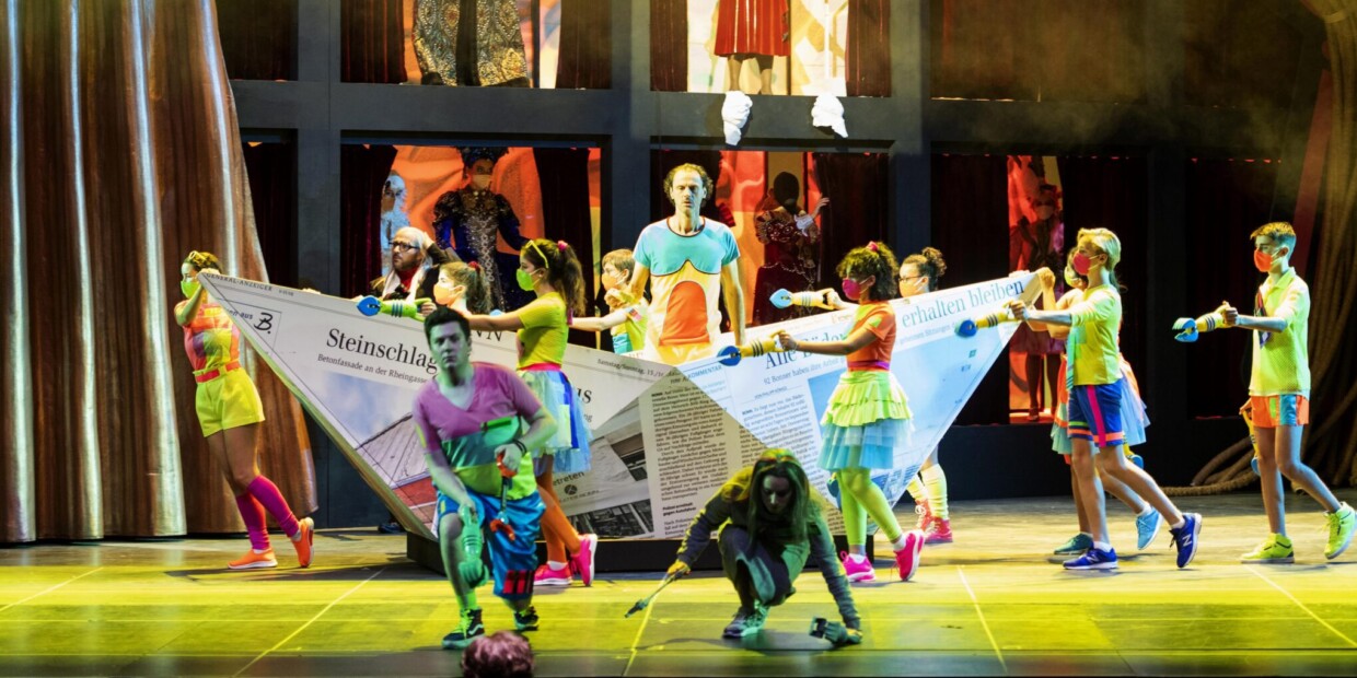 Szene aus Kagels „Staatstheater“ am Theater Bonn