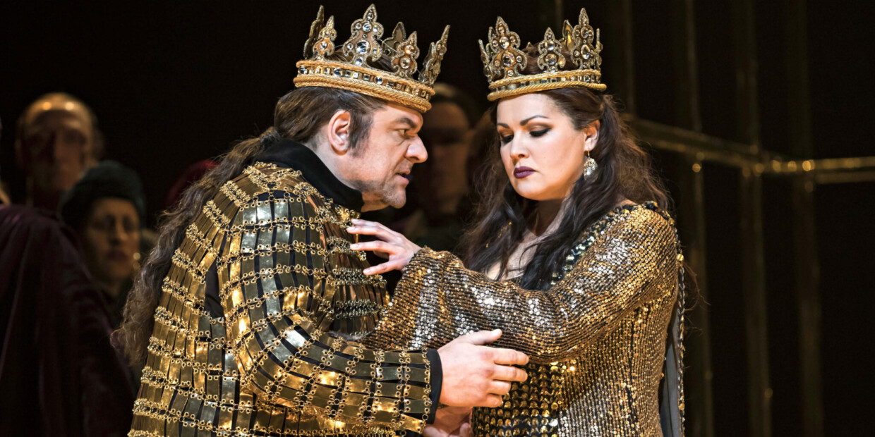 Željko Lučić und Anna Netrebko als Ehepaar Macbeth