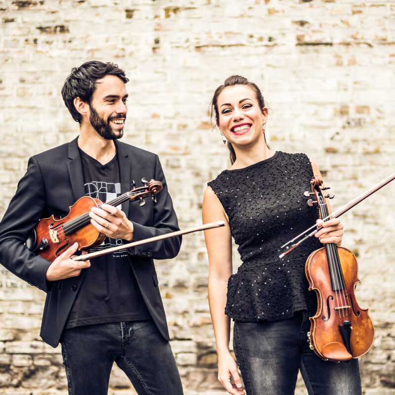 Marie-Luise Dingler bildet mit ihrem Bruder Christoph das Duo „The Twiolins“