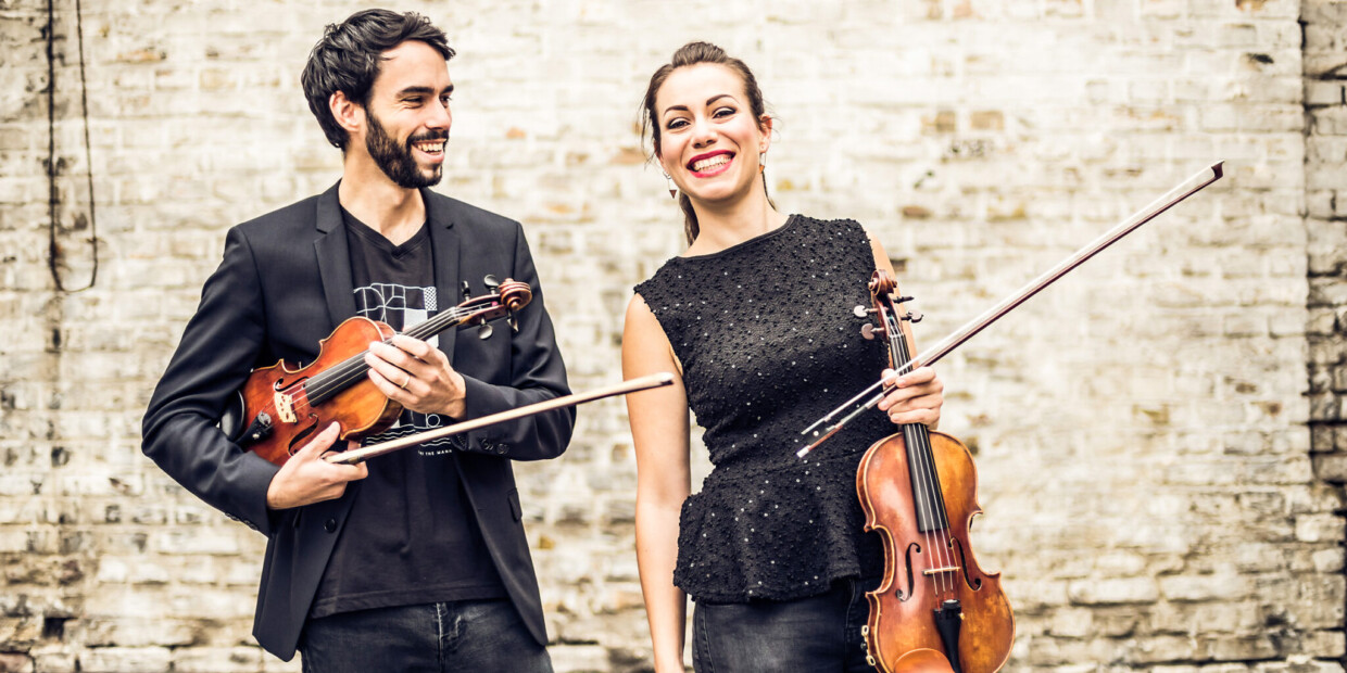 Marie-Luise Dingler bildet mit ihrem Bruder Christoph das Duo „The Twiolins“