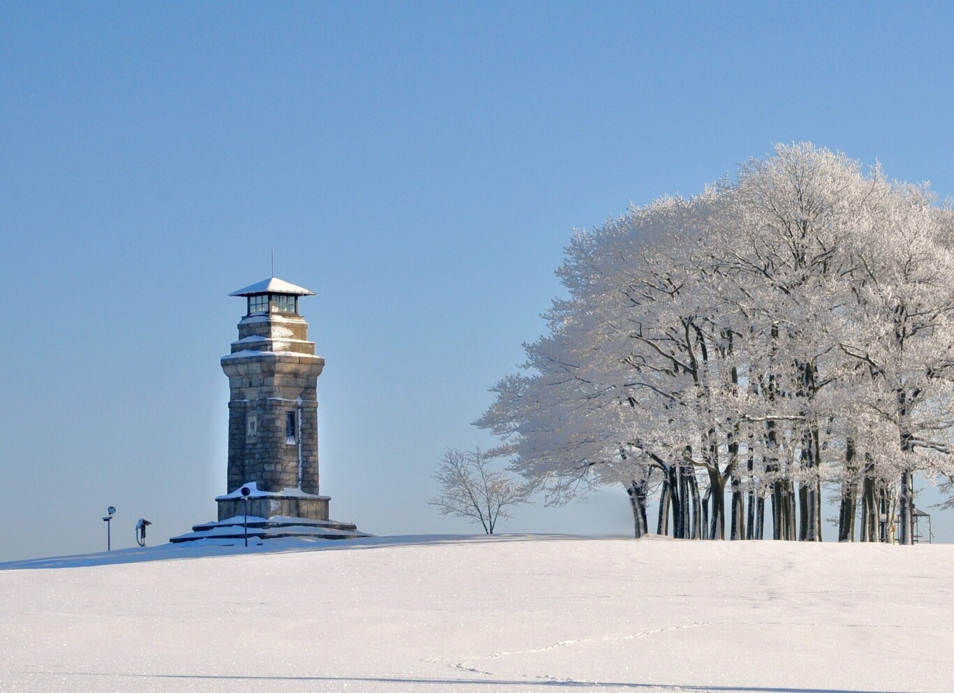 Beliebtes Ausflugsziel in Markneukirchen: Die Bismarcksäule