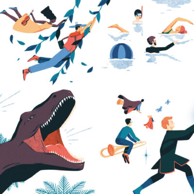 Das Kinderbuch „Hier spielt die Musik“ sticht durch seine schönen Illustrationen hervor