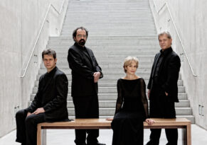 Hagen Quarett: Lukas Hagen, Rainer Schmidt, Veronika Hagen, Clemens Hagen (f.l.t.r)