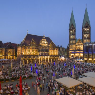 Der Bremer Marktplatz wird zur Bühne