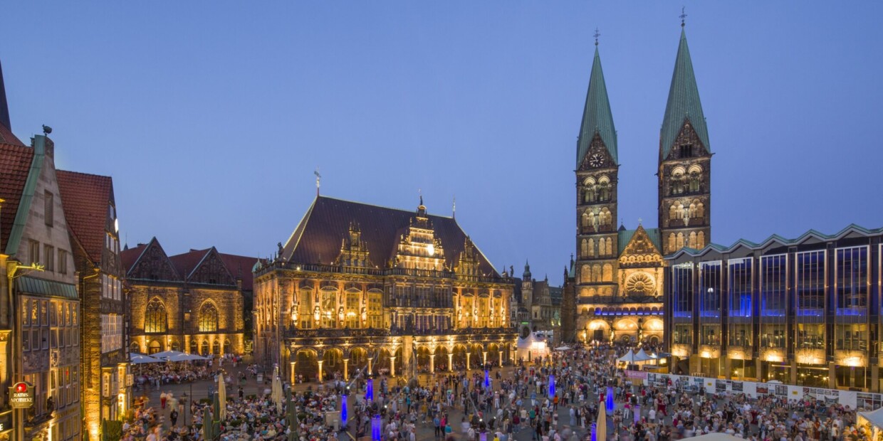 Der Bremer Marktplatz wird zur Bühne