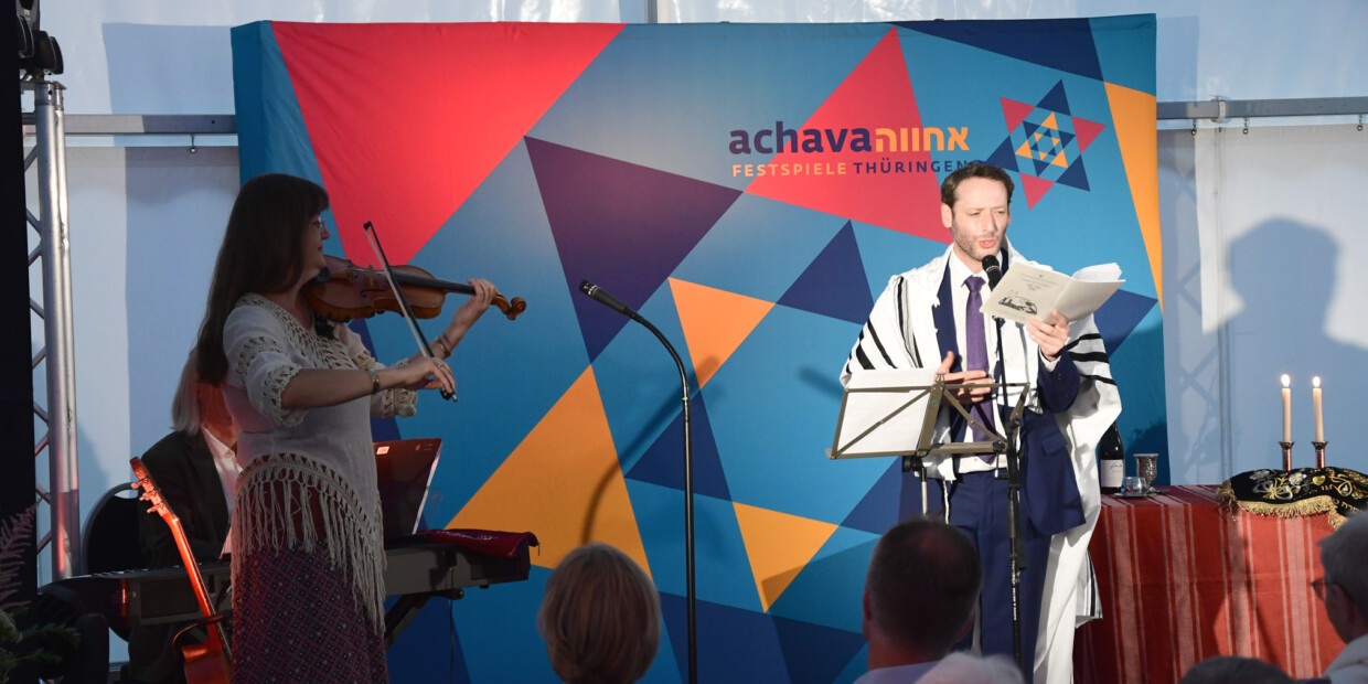 Almuth Heinze und Yoed Sorek bei den Achava Festspielen Thüringen