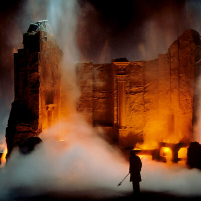 Szenenbild aus dem „Jahrhundertring“ der Bayreuther Festspiele von 1976