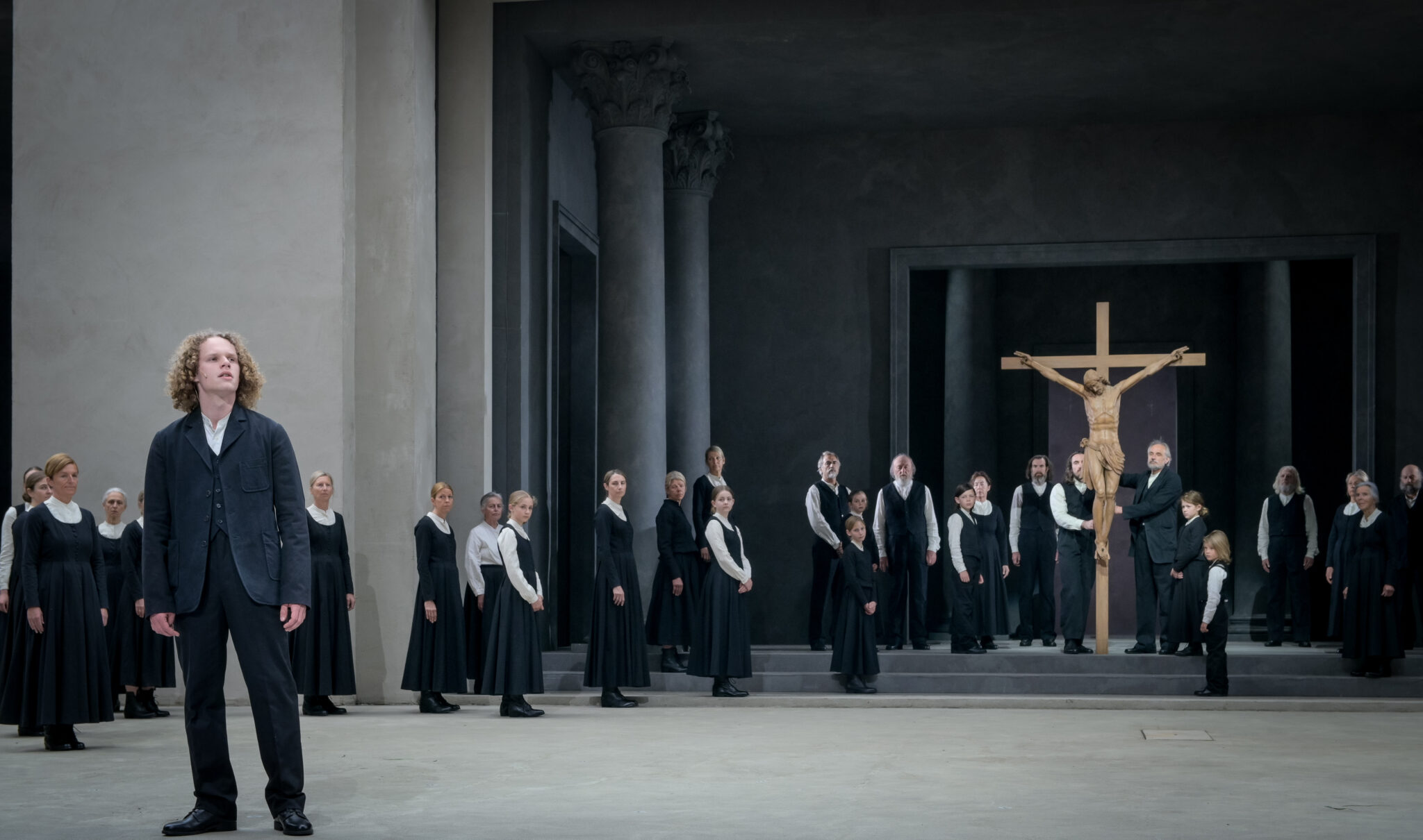 Szenenbild aus den Passionsspielen Oberammergau 2022